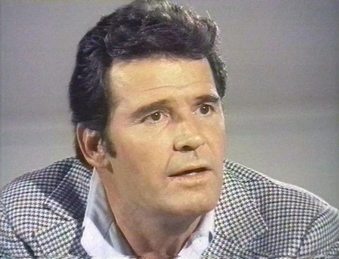 James Garner as Jim Rockford in The Rockford Files, an American detective drama television series that aired on the NBC network between September 13, 1974, and January 10, 1980