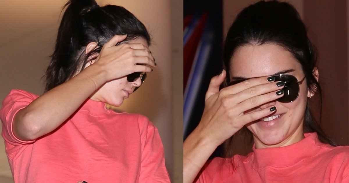 Kendall Jenner in Fabletics 'Mila' Leggings and 'Tubular Defiant' Sneakers