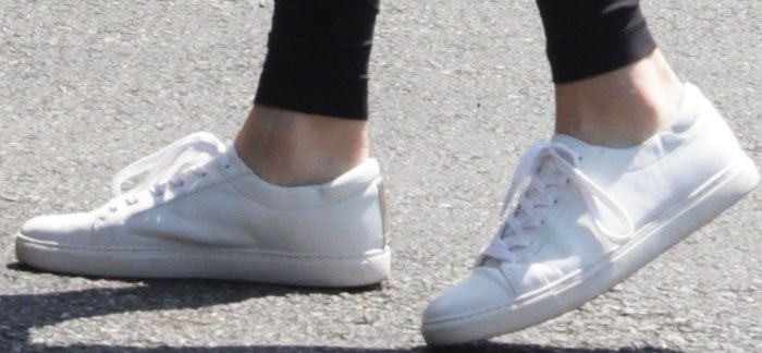 Kendall Jenner wears her favorite Kenneth Cole "Kam" sneakers