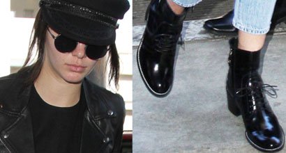 Biker Chic and Makeup-Free Kendall Jenner Rocks LV Republic Boots