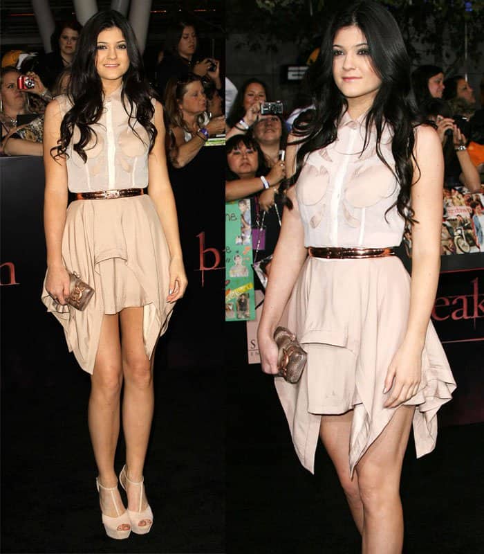 Kylie Jenner at The Twilight Saga: Breaking Dawn – Part 1 World premiere held at Nokia Theatre in California on November 14, 2011