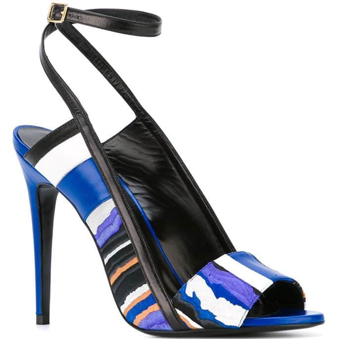 Electric Blue Pierre Hardy "Vibration" Sandals
