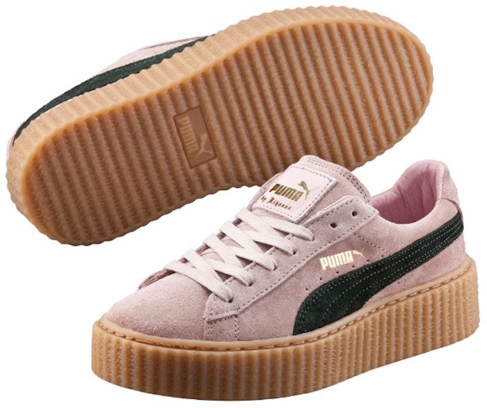 Puma by Rihanna Creepers in Coral Cloud Pink Ultramarine Green