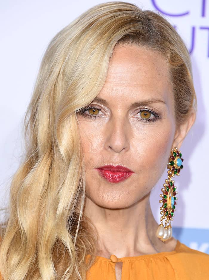 Rachel Zoe styled her dress with statement earrings at the 15th Annual Chrysalis Butterfly Ball