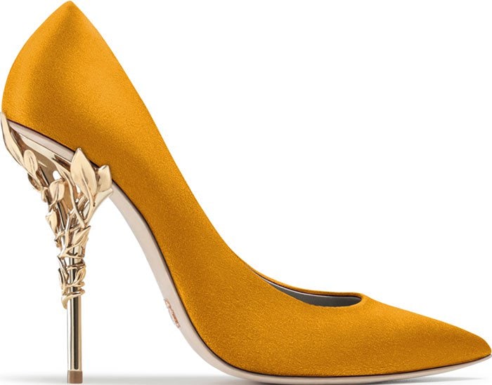 Ralph & Russo Eden pumps mustard suede