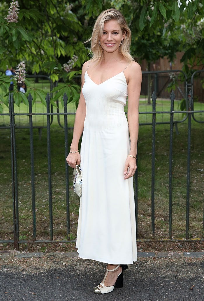 Sienna Miller at the Serpentine Gallery Summer Party 2016 at Kensington Gardens in London on July 6, 2016