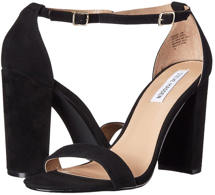 Carrson Block Heel Sandals by Steve Madden With Ankle Strap