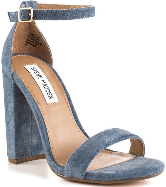 Steve Madden Carrson Blue Suede Heels