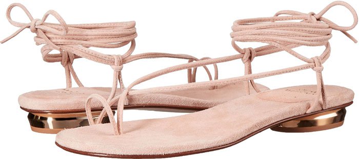 Stuart Weitzman Nieta Nude Flat Sandal