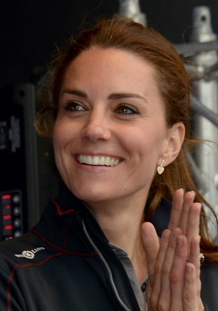 Kate Middleton wears her hair back at the America's Cup World Series