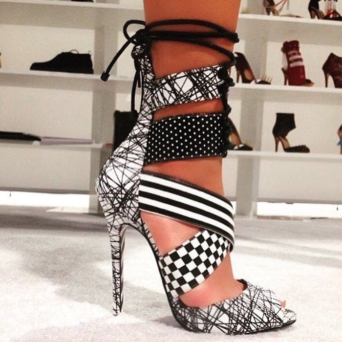 Alejandra G Santiago Mix Print Stiletto Heels