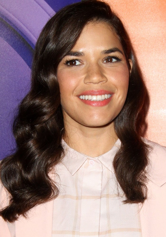 America Ferrera wears her hair down at the 2016 Summer TCA Tour NBCUniversal Press Tour