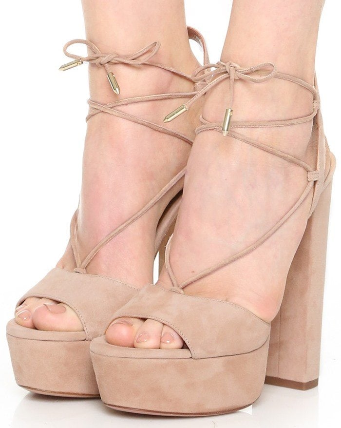 Aquazzura "Austin" Sandals Plateau