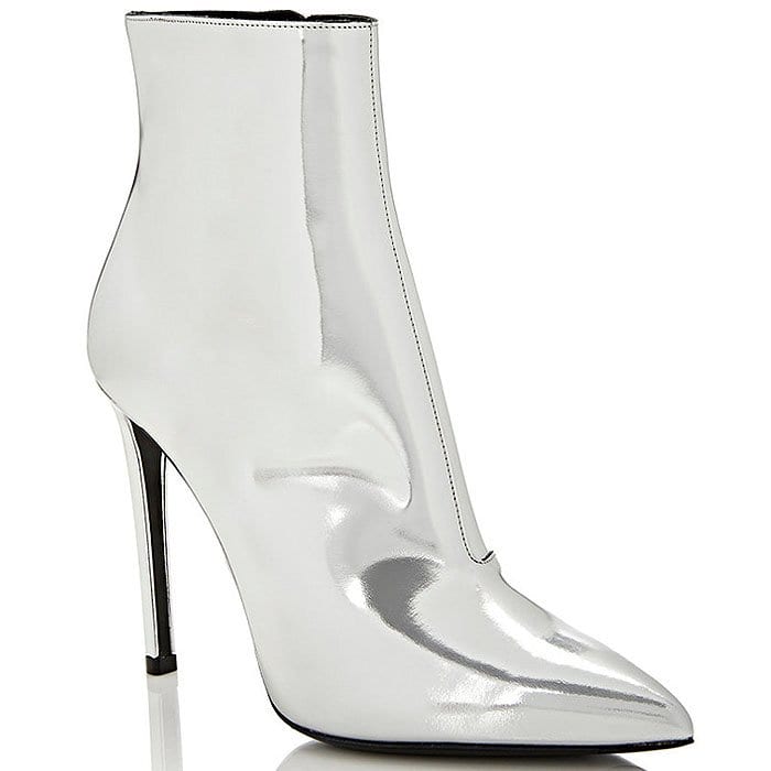 Balenciaga "All Time" Mirror-Effect Leather Booties