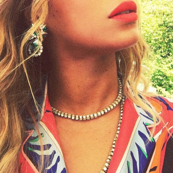 Beyonce's double layer necklace