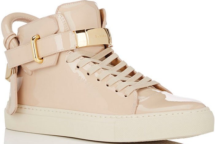 Buscemi 100MM High Top Sneakers Patent