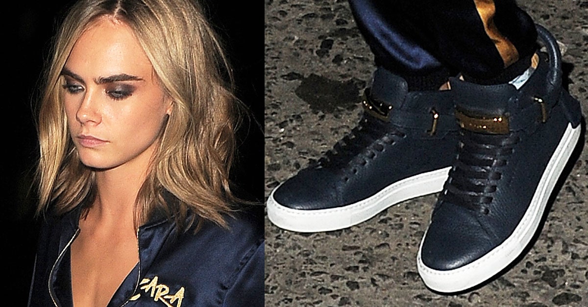 Cara and Margot Wear Matching Skwad Tracksuits and Buscemi Sneakers