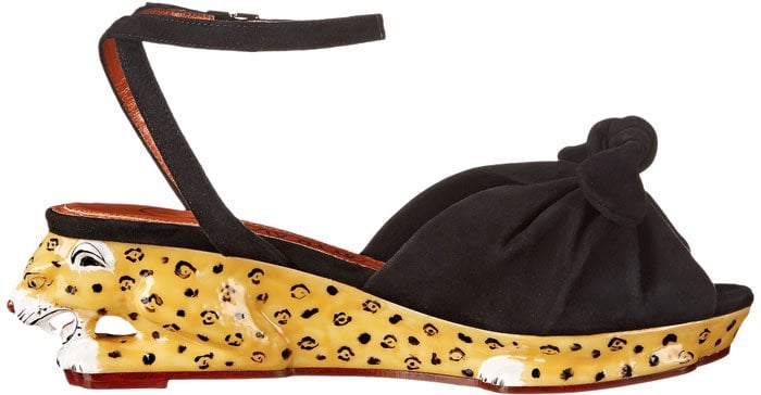 Charlotte Olympia Bow Wedge Sandals