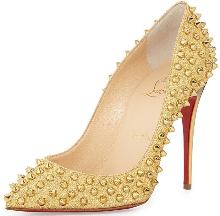 Christian Louboutin "Follies Spiked" Red Sole Pump