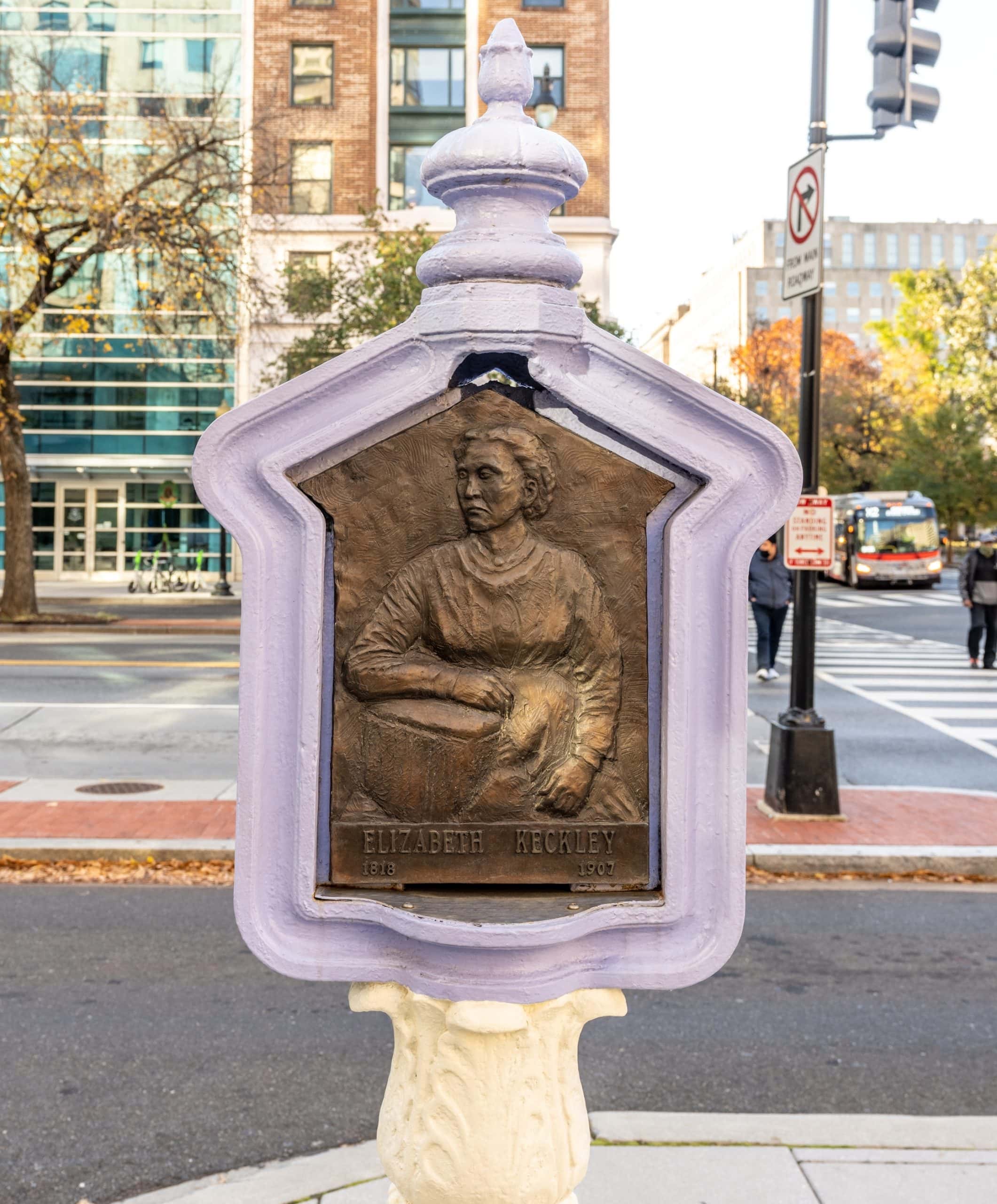 Former slave Elizabeth Hobbs Keckley gained renown as a dressmaker and confidante of First Lady Mary Todd Lincoln