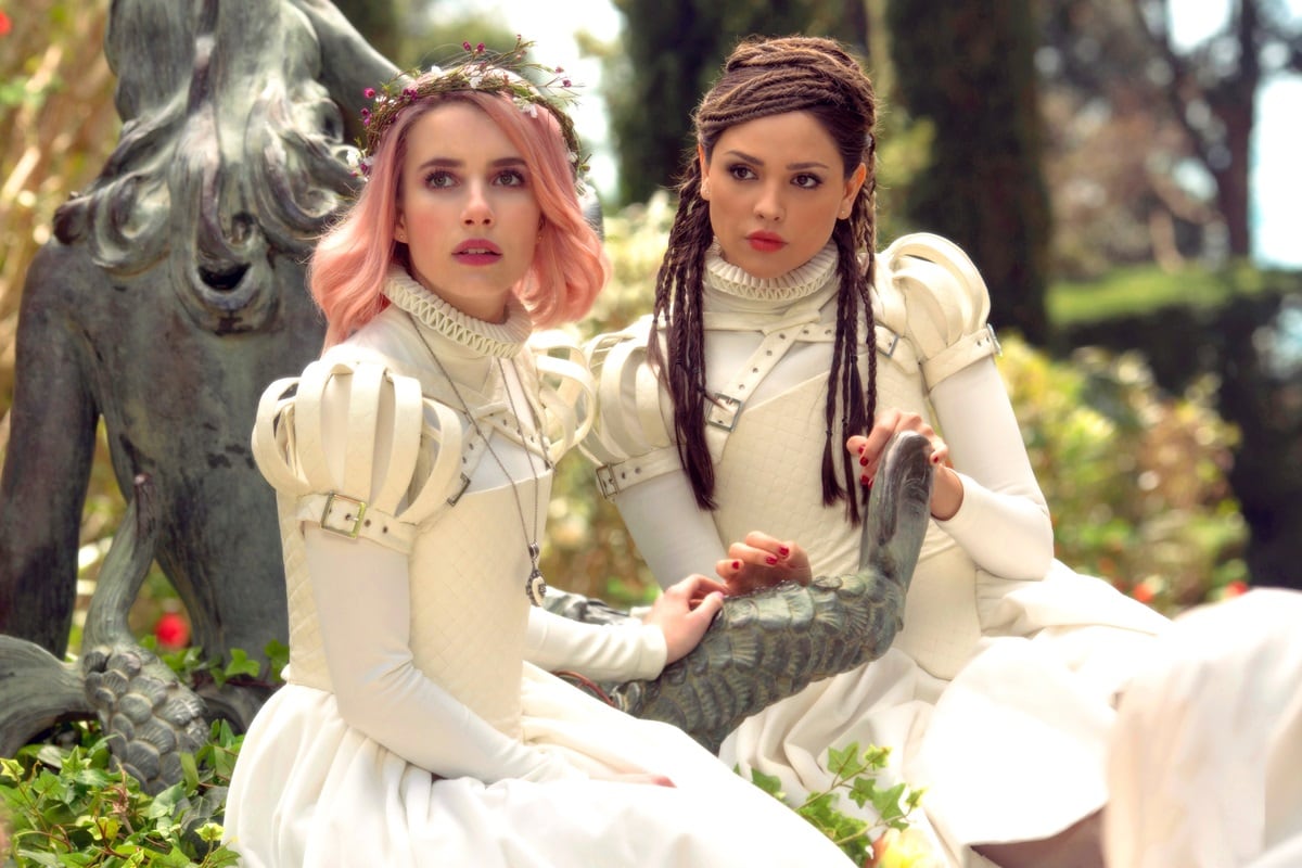 Emma Roberts and Eiza González both starred in the 2019 science fiction thriller film Paradise Hills