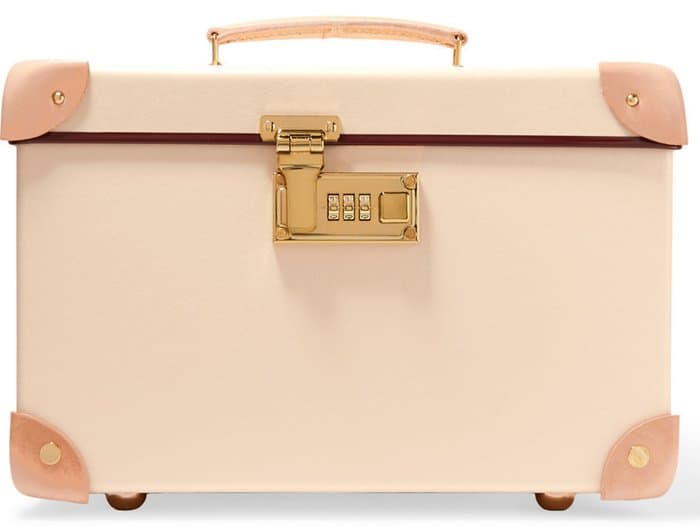 Globe Trotter Safari leather-trimmed fiberboard vanity case: where durability meets style