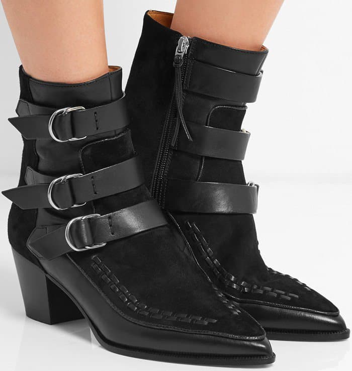 Isabel Marant Dickey leather and suede boot