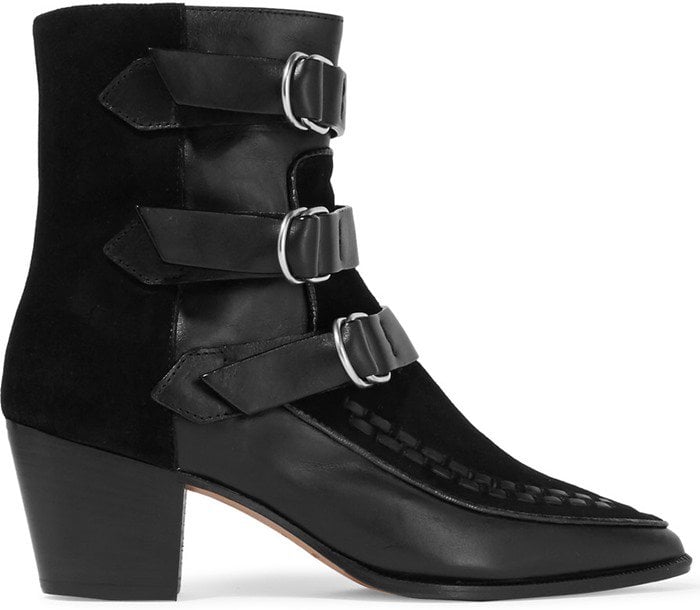 Isabel Marant Dickey leather and suede boots