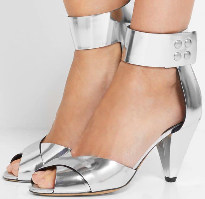 Isabel Marant Etoile Meegan metallic leather sandal