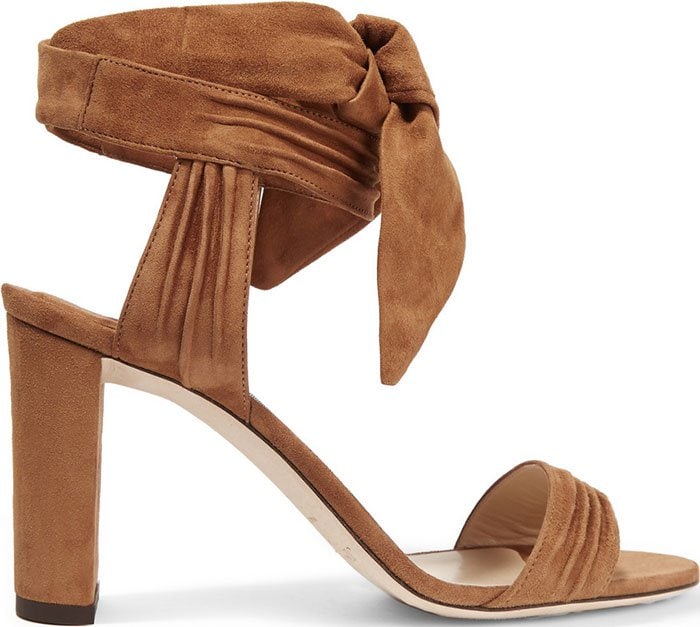 Jimmy Choo "Kora" Sandals Tan Suede