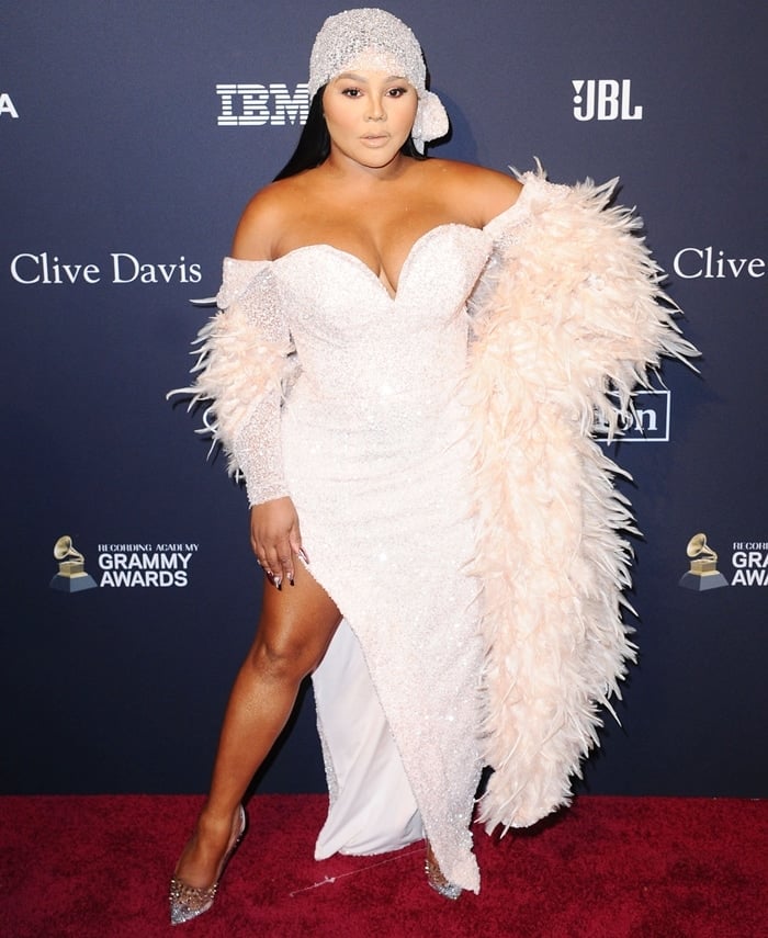 Lil' Kim attends the Pre-GRAMMY Gala and GRAMMY Salute to Industry Icons Honoring Sean "Diddy" Combs