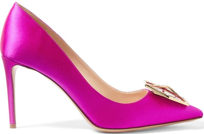 Pink Nicholas Kirkwood "Eden" Embellished Pumps