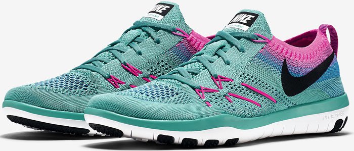 Nike Free TR Focus Flyknit Aqua Sneakers