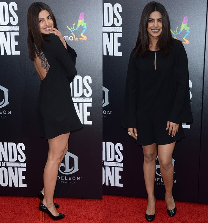 Priyanka Chopra stuns in a BCBG Max Azria dress on the red carpet