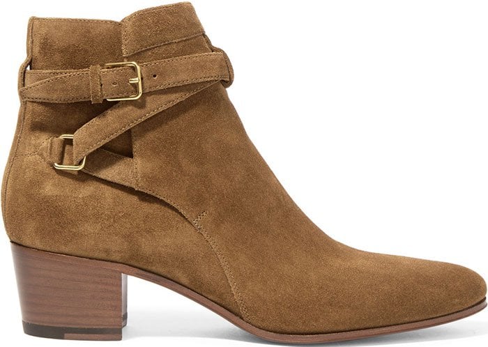 Saint Laurent "Blake" Suede Ankle Booties