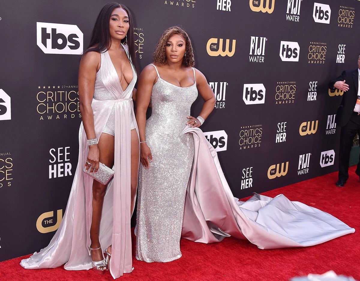 Venus Williams and sister Serena Williams stepped out for the event as presenters at the 2022 Critics Choice Awards