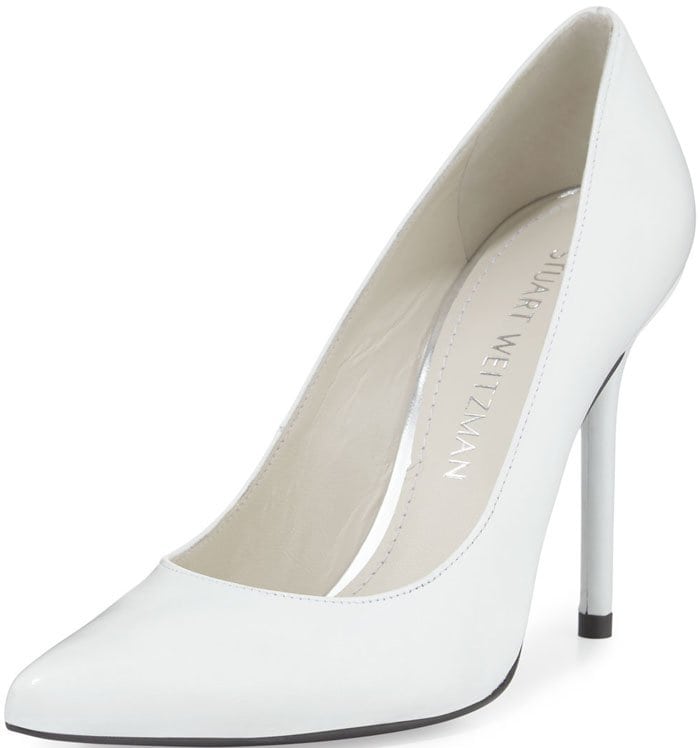 Stuart Weitzman "Nouveau" Dress Pump White