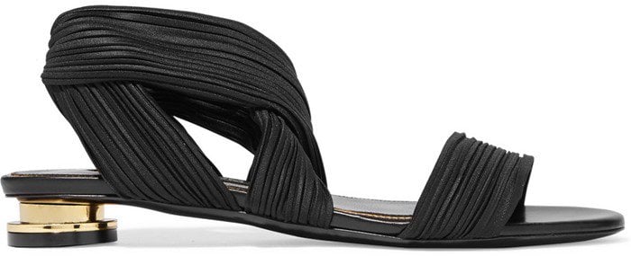 Tom Ford Plissé-Satin Sandals