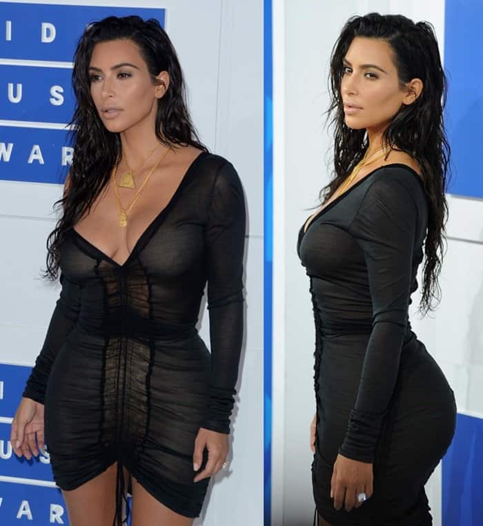 Kim Kardashian got help from celeb hairstylist Michael Silva to create her sexy wet hairstyle