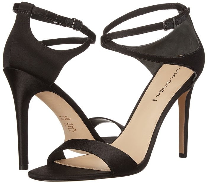 Via Spiga "Tiara" Satin High-Heel Sandals