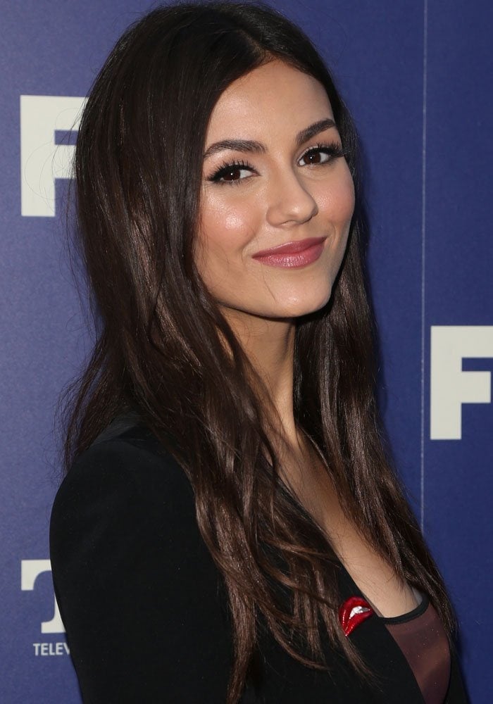 Victoria Justice wears her hair down at the FOX Summer TCA press tour