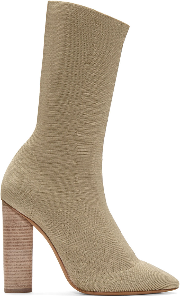 Yeezy Season 2 Beige Knit Booties