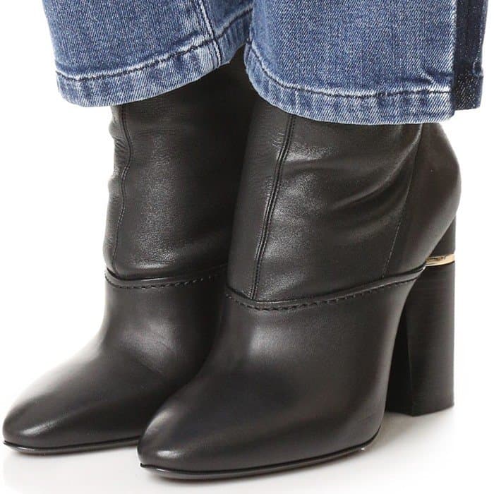 3.1 Phillip Lim "Kyoto" Black Leather Booties