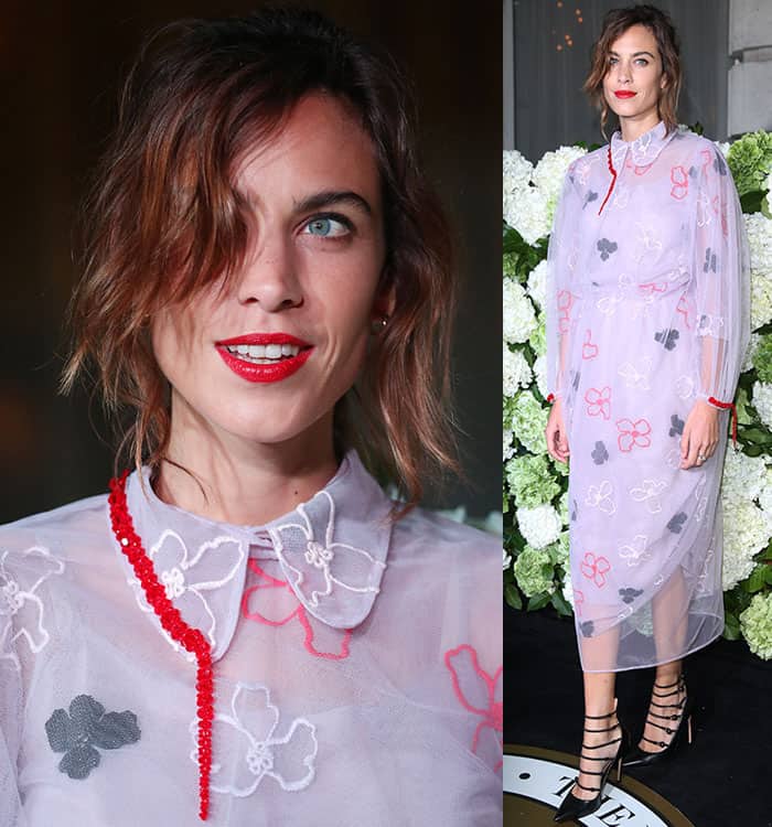 Alexa Chung reaffirmed her sartorial reign at the 4th Annual #BoF500 dinner (Business of Fashion) in London