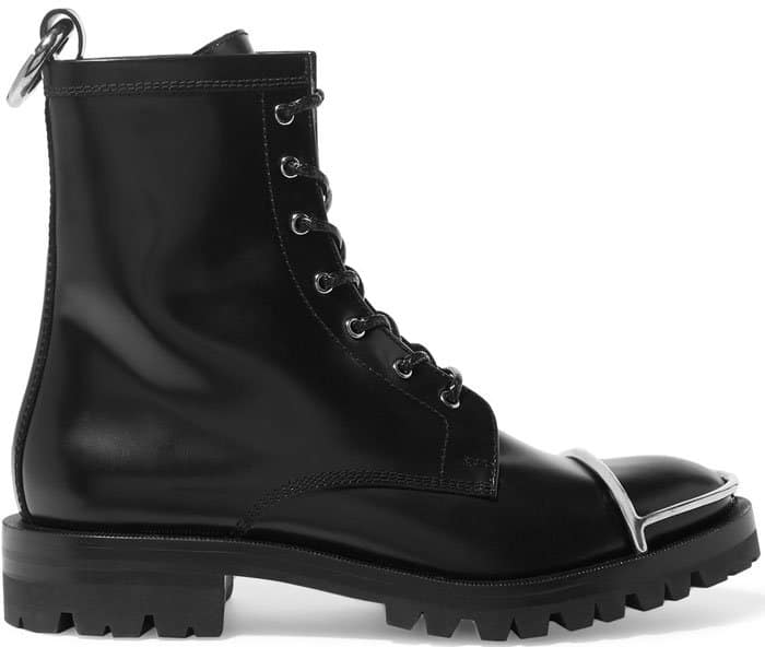 Alexander Wang "Lyndon" Leather Boots Black