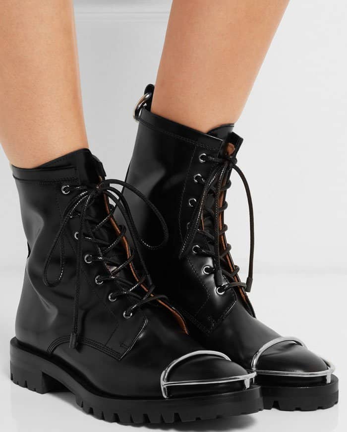 Alexander Wang "Lyndon" Leather Boots Black