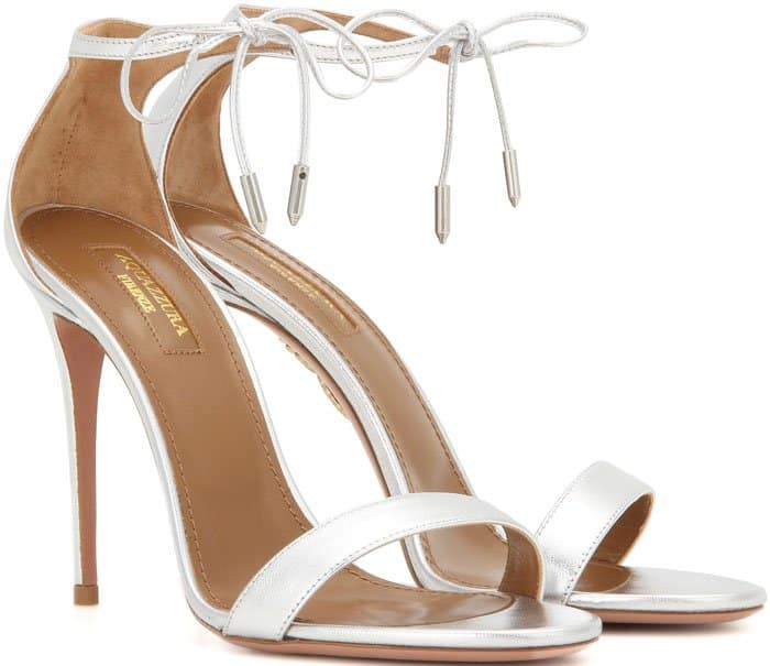 Aquazzura "Dasha" Leather Sandals