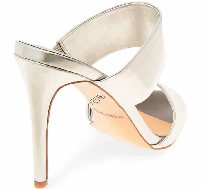 B Brian Atwood "B-Pippa" Leather Slide Sandals