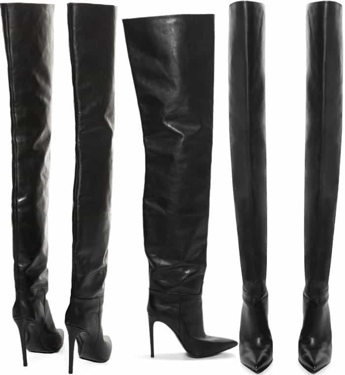 Balenciaga "All Time" Over-the-Knee Leather Boots