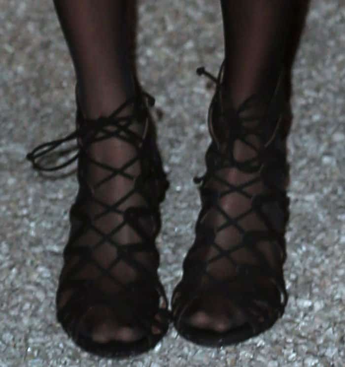 cara-delevingne-black-lace-up-sandals